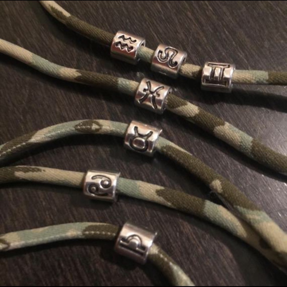MENS • custom camo zodiac bracelet